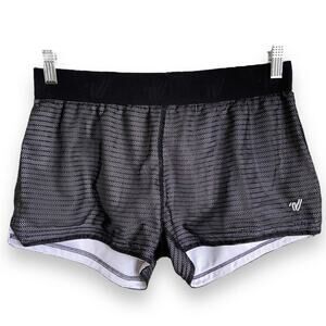5/$35    Varsity Spirit Womens Cheer Shorts Sz M Black Mesh Workout Cheerleading